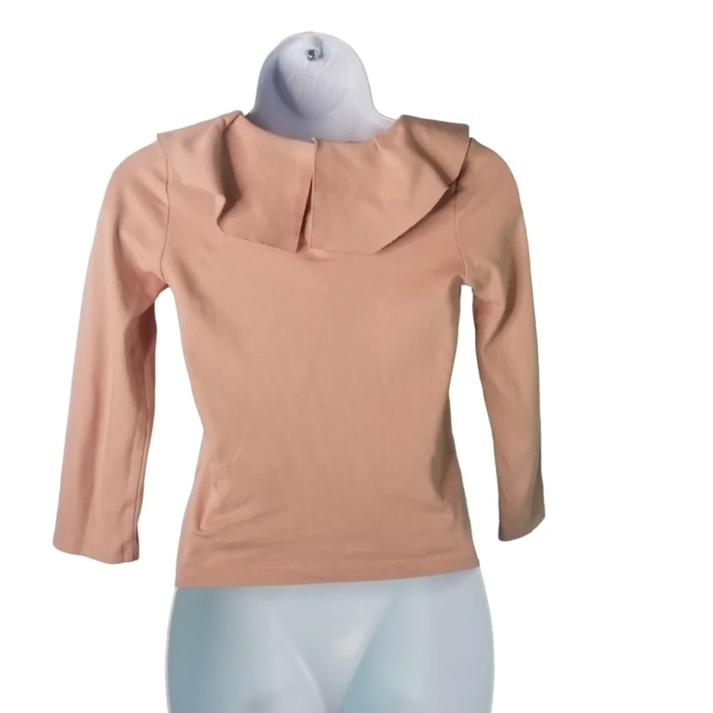 COS pink collar peter pan top